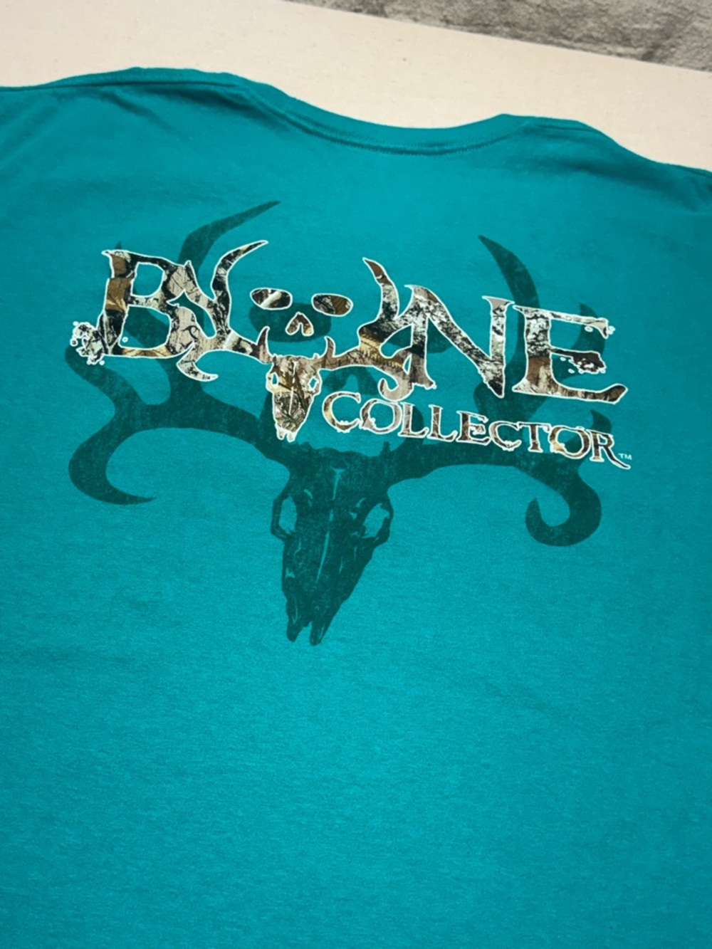 Bone Collector Graphic Tee - Teal - Men’s Size 3XL